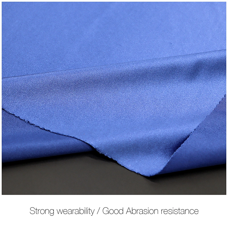 High density nylon spandex bright mirror satin tricot fabric